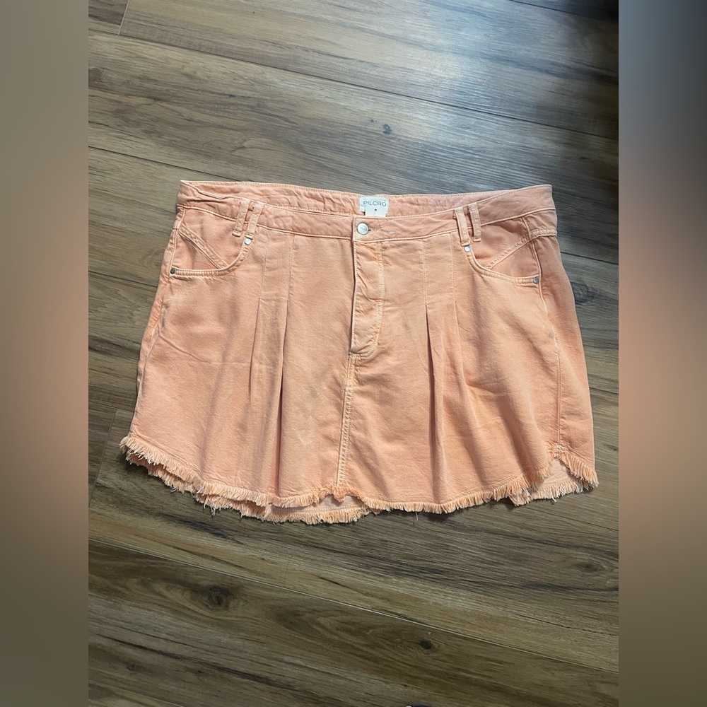 Anthropologie Pilcro Women's Tan mini skirt - Picture 2 of 4